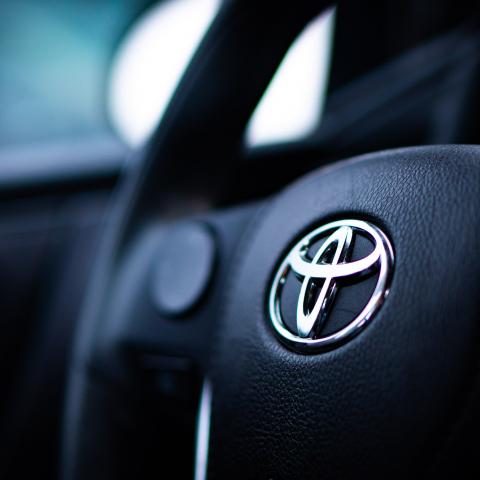 Stuur van meest gestolen auto Toyota