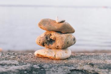 Op elkaar gestapelde stenen Mindfulness