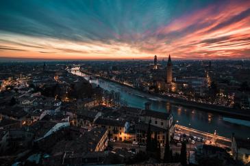 Alpen naar Verona Verona