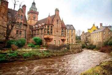Edinburgh, Schotland Winters Weekend Weg naar Edinburgh