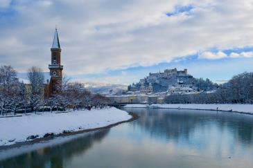 Winters Weekend Weg in Salzburg