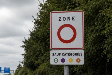 Milieuzone verkeersbord Frankrijk