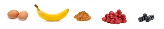 Gezonde pannenkoek maken Ingrediënten bananenpannenkoek frambozen