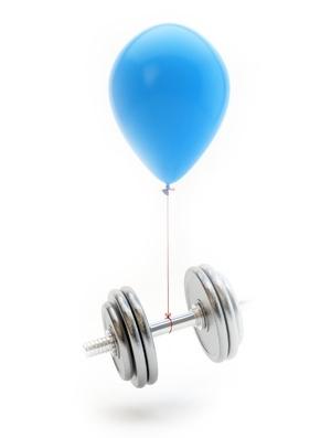 Ijzertekort symptomen Ijzeren gewicht aan balon