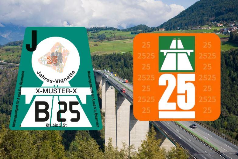 Vignet Oostenrijk en Zwitserland 2025