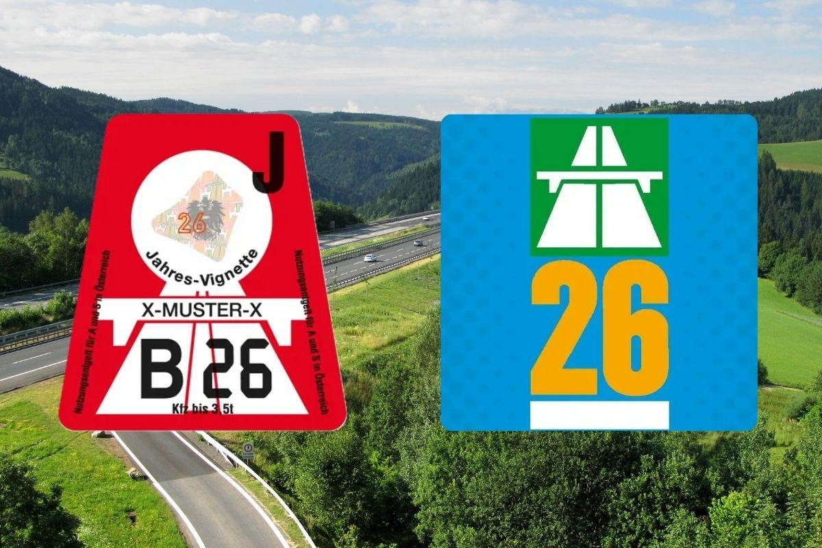 Vignet Oostenrijk en Zwitserland