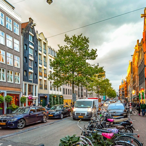 Straat in Amsterdam