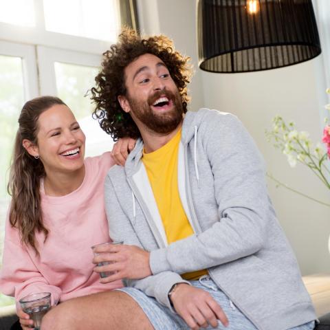 Promovendum Twee vrolijke mensen
