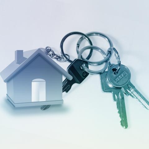 Huis met sleutels voor WOZ waarde