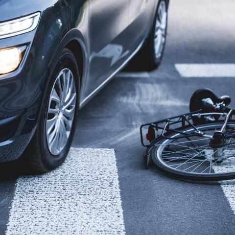 Ongeval auto en fiets