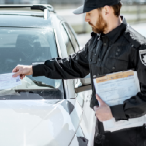 Regels van de gemeente overtreden Handhaver legt boete op auto