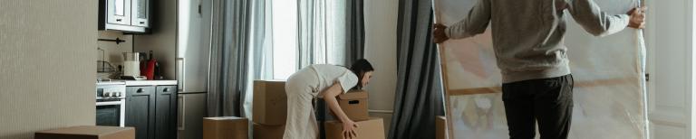 Samenwonen Mensen aan het verhuizen