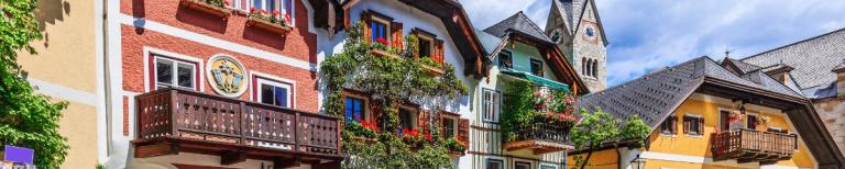 Een plein in Oostenrijk