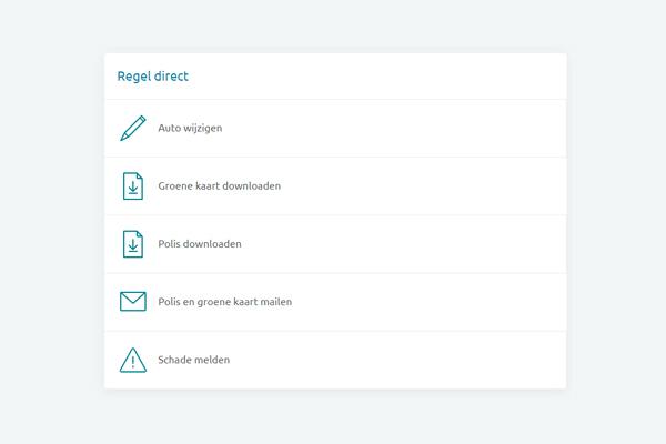 Regel direct autoverzekering Regel direct autoverzekering